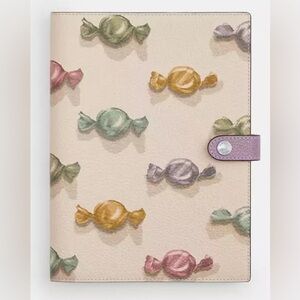 COACH NOTEBOOK WITH CANDY PRINT - NWT